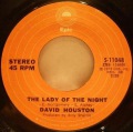 David Houston-The Lady Of The Night / Thank You Teardrop