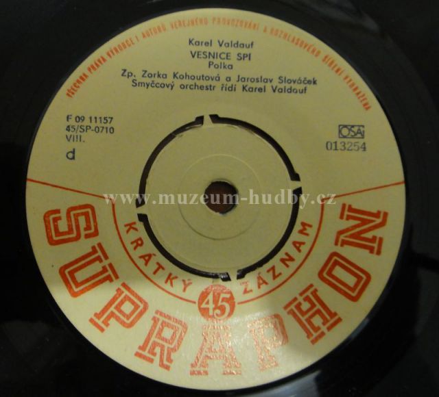 Karel Valdauf - Zorka Kohoutova - Jaroslav Slovacek