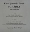 Karel Jaromir Erben [Karel Hoger]-PTAK OHNIVAK A LISKA RYSKA / DLOUHY SIROKY A BYSTROZRAKY