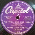 James And Martha Carson-I'll Fly Away / We Will Rise And Shine