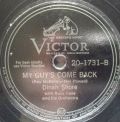 Dinah Shore-Honey / My Guy's Come Back