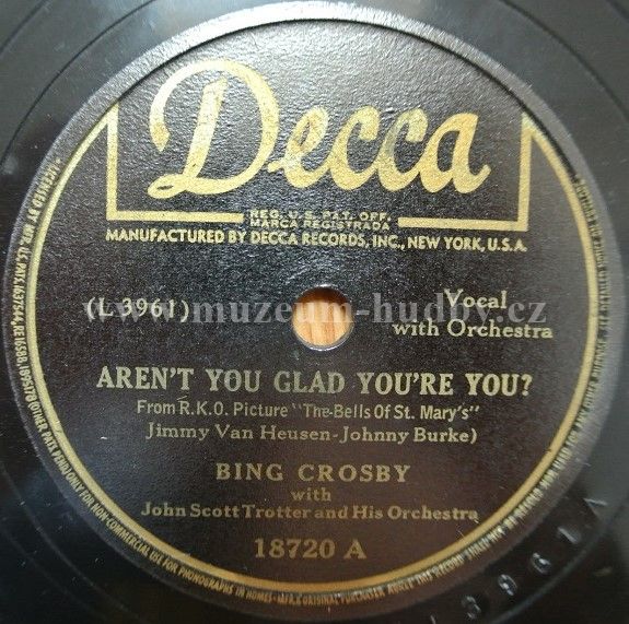 Bing Crosby With  John Scott Trotter And His Orchestra