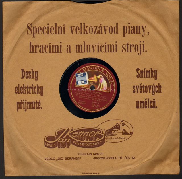 Karel Hašler / Gollwelluv umelecky orchestr / Shellac / Šelak / 78rpm records