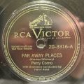 Perry Como-Far Away Places / Missouri Waltz