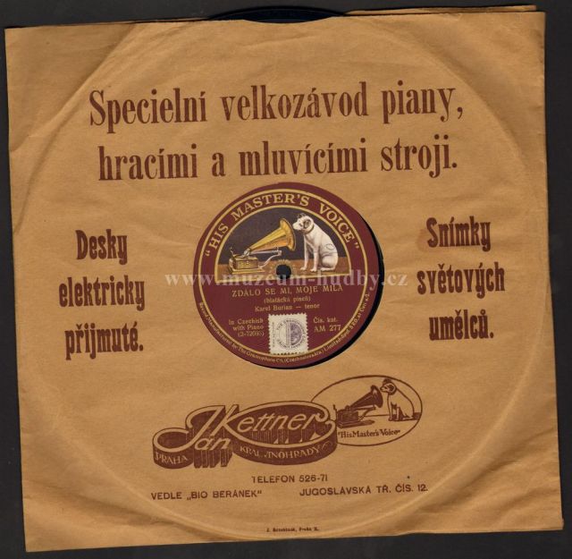 Karel Burian / Shellac / Šelak / 78rpm records