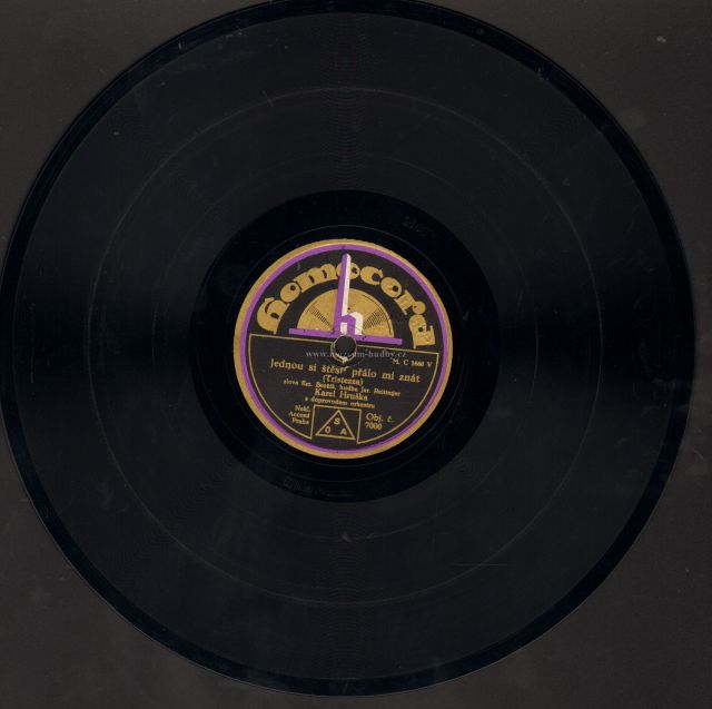 Karel Hruska / Shellac / Šelak / 78rpm records