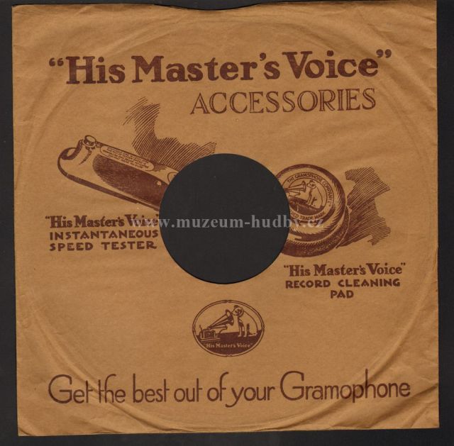 obal Shellac / Šelak / 78rpm records / His Master's Voice