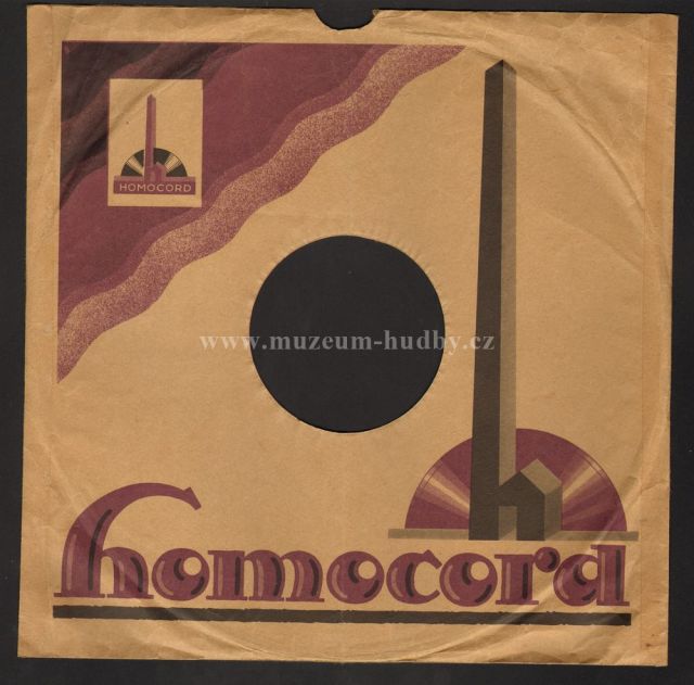 obal Shellac / Šelak / 78rpm records / Homecord