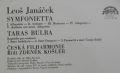 Leoš Janáček - Česká Filharmonie, Zdeněk Košler ‎– Simfonietta-Taras Bulba