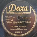 Coleman Hawkins-Star Dust / Well, All Right Then!