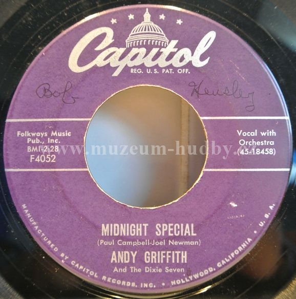 Andy Griffith And The Dixie Seven