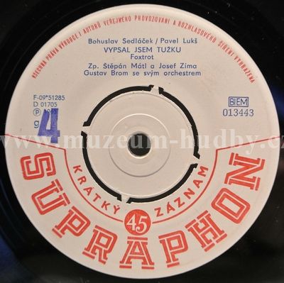 Štěpán Mátl A Josef Zíma / Gustav Brom, Milan Řežábek, Štěpán Mátl