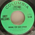 Andy Williams-Madrigal / Wrong For Each Other