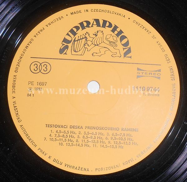 Testovací Deska Přenoskového Ramene