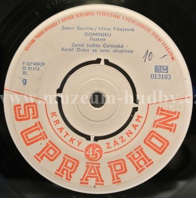 Karel Duba Se Svou Skupinou, Judita Čeřovská