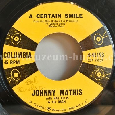 Johnny Mathis With Ray Ellis And His Orchestra
