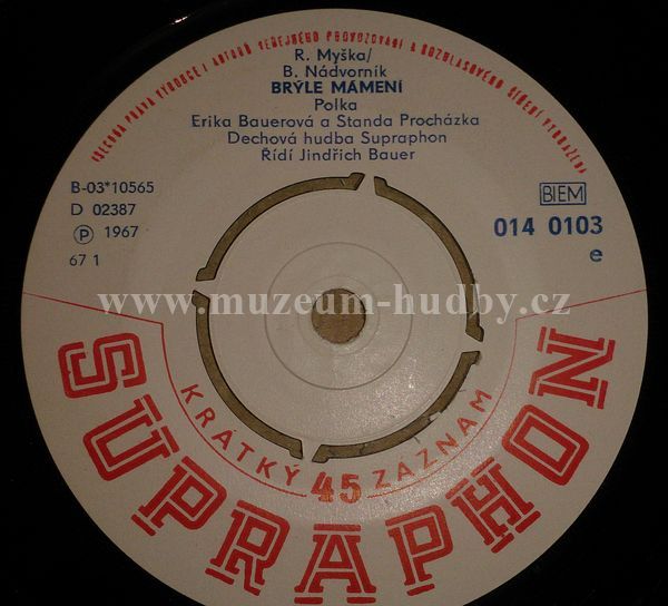 Standa Prochazka / Erika Bauerova / Zorka Kohoutova