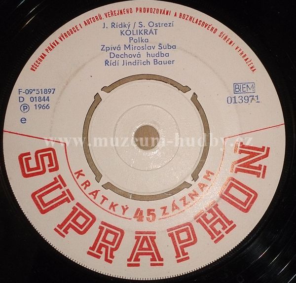 Standa Prochazka, Miroslav Suba