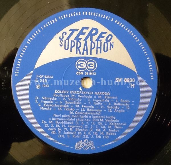 Noví Pěvci Madrigalů A Komorní Hudby / Miroslav Venhoda