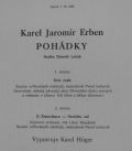 Karel Jaromír Erben / Karel Höger-Pohádky - Tři zlaté vlasy děda Vševěda / O třech přadlenách / Otesánek