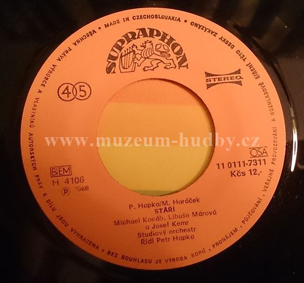 Michael Kocáb, Libuše Márová a Josef Kemr