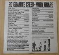 Moby Grape-20 Granite Creek
