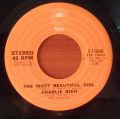 Charlie Rich-The Most Beautiful Girl / I Feel Like Going Home