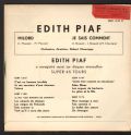 Edith Piaf-Milord / Je Sais Comment