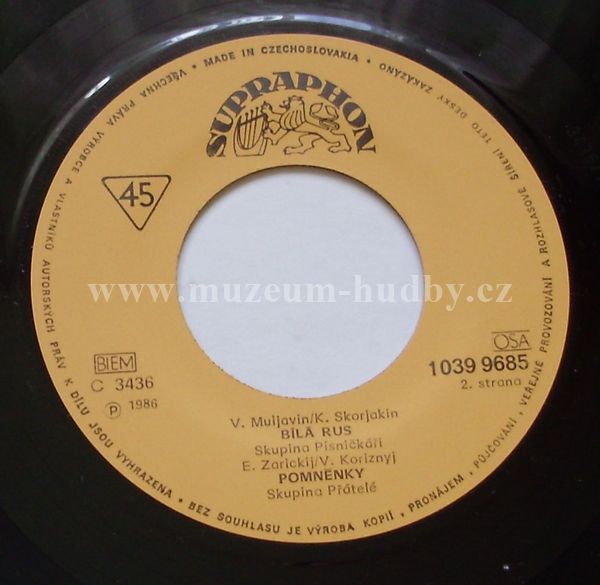 Sbor Běloruského rádia / Skupina - Písničkáři / Prátelé