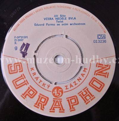 Petr Altman, Eduard Parma Se Svým Orchestrem