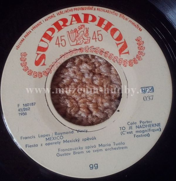 Mario Tuala, Gustav Brom Se Svým Orchestrem