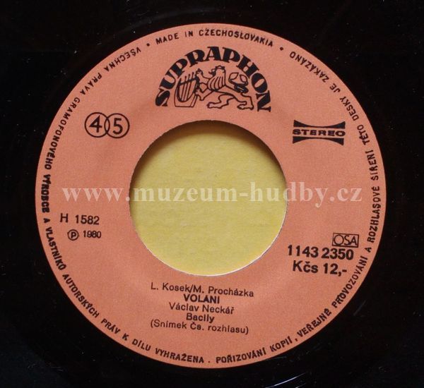 Václav Neckář, Bacily