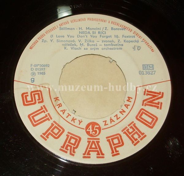 Y. Simonová / V. Žižka / Karel Vlach se svým orchestrem / J. Čeřovská