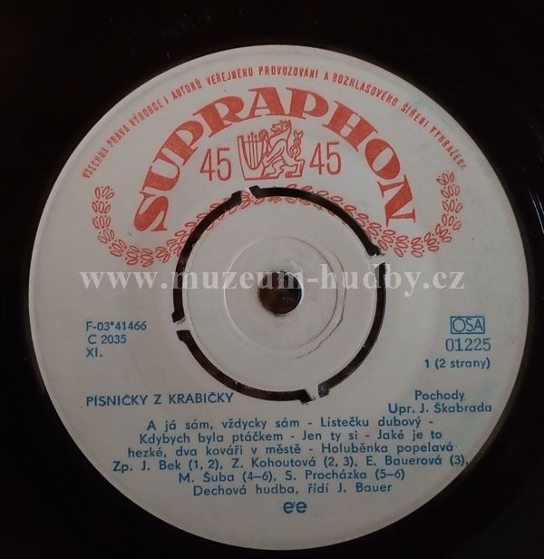 M. Šuba / S. Procházka / Z. Kohoutová / J. Bek