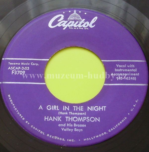 Hank Thompson And His Brazos Valley Boys