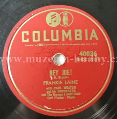 Frankie Laine With Paul Weston & His Orch. & The Norman Luboff Choir