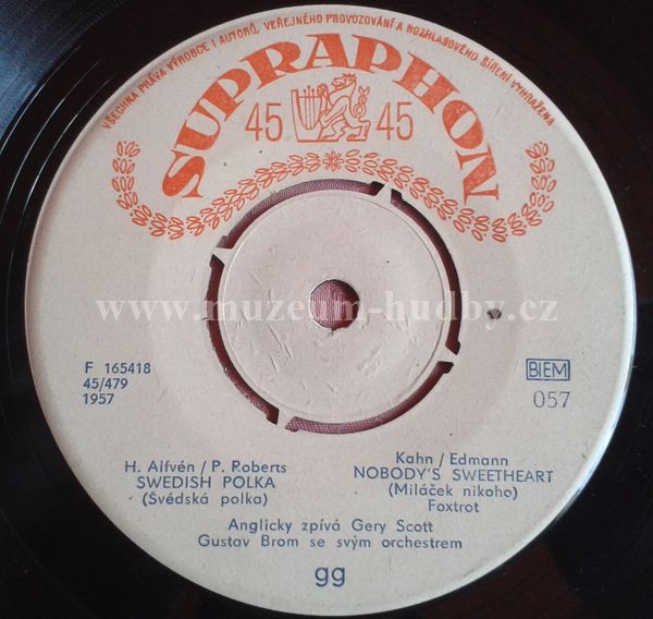 Gery Scott, Gustav Brom Se Svým Orchestrem