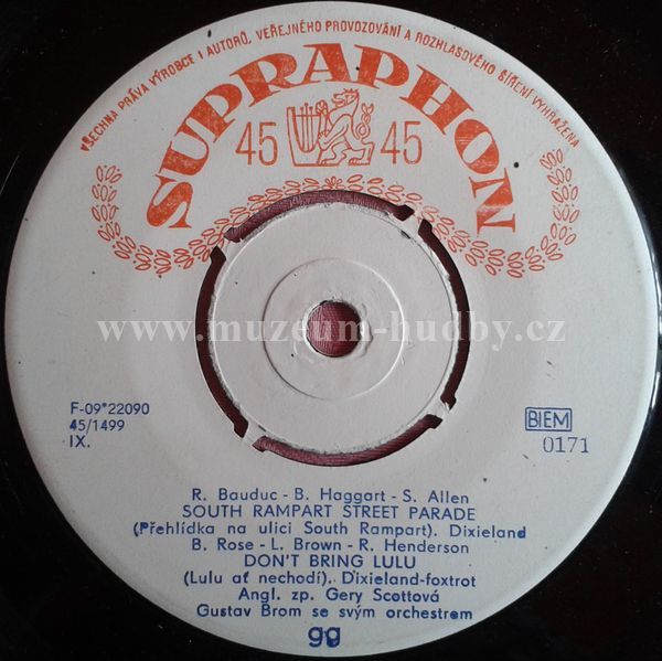 Gery Scottová, Gustav Brom Se Svým Orchestrem