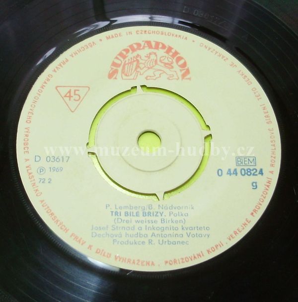 Josef Strnad A Inkognito Kvartet / Milan Mach / Dechová Hudba Antonína Votavy