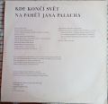 Various-Kde Končí Svět (Na Paměť Jana Palacha)