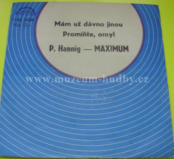 P. Hannig / Maximum
