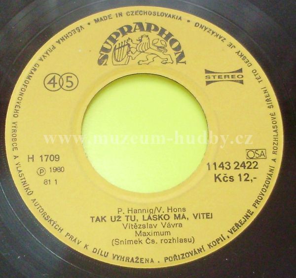 Vítězslav Vávra, Maximum