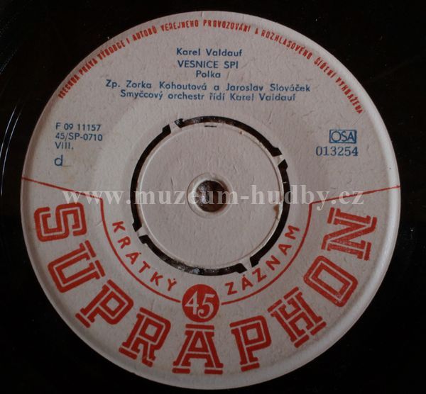 Zorka Kohoutová a Jaroslav Slováček / Smyčcový Orchestr