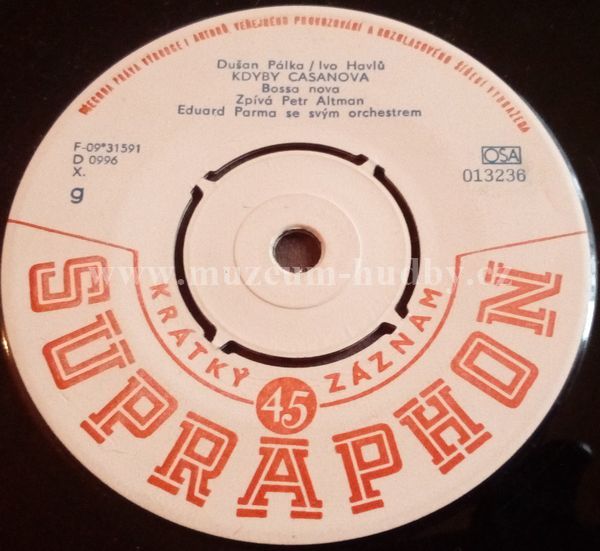 Petr Altman, Eduard Parma Se Svým Orchestrem