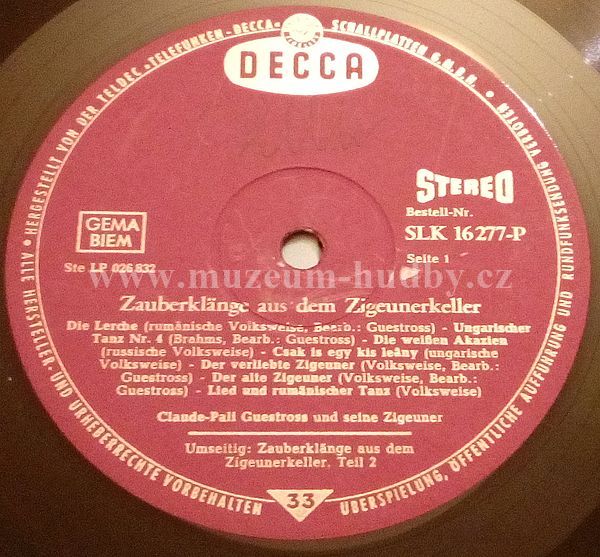 Claude-Pali Guestross Und Seine Zigeuner ‎