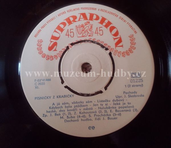 J. Bek / Z. Kohoutová / M. Šuba / S. Procházka / ...