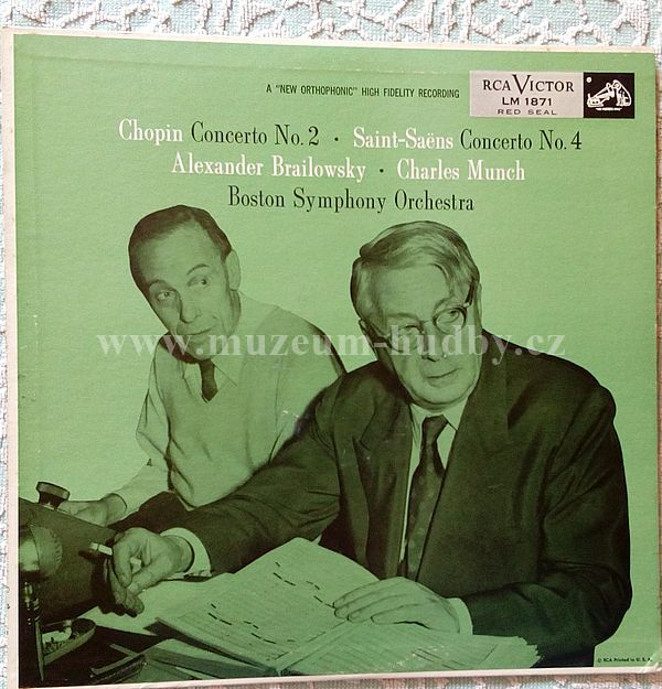 Chopin, Saint-Saëns, Alexander Brailowsky, Charles Munch, Orquesta Sinfonica De Boston