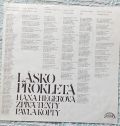 Hana Hegerová, Pavel Kopta ‎-Lásko Prokletá (Hana Hegerová Zpívá Texty Pavla Kopty)