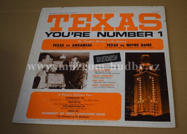 Frank Glieber, Verne Lundquist, Wes Wise, Terry Stembridge And University Of Texas Longhorn Band