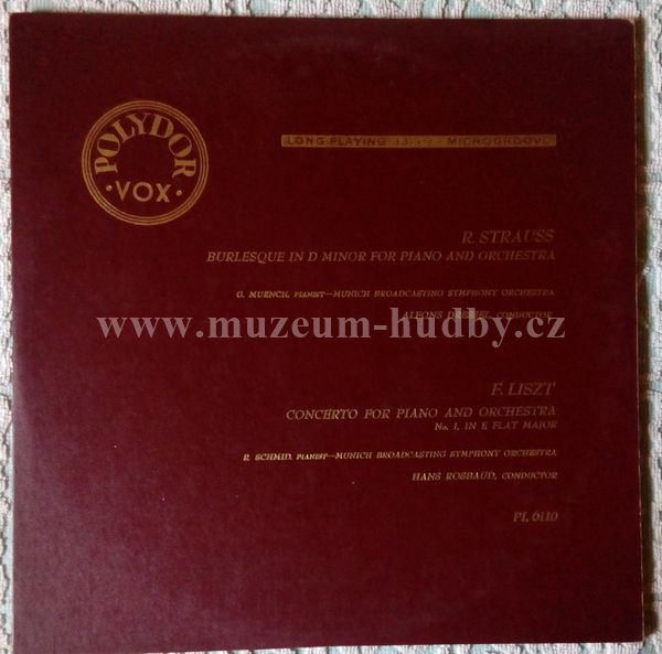R. Strauss, F. Liszt / G. Muench, R. Schmid, Alfons Dressel, Hans Rosbaud, Munich Broadcasting Symphony Orchestra